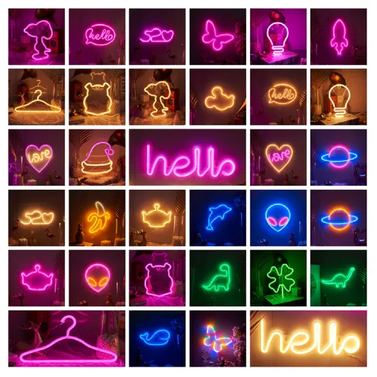 Custom LED Neon Sign Shape Light for Home Decor