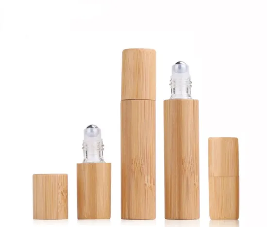 10ml Glass Bamboo Roller Bottle for Essential Oils: Premium Quality Perfume Roller Ball