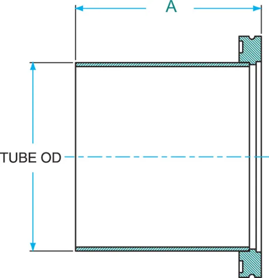 ISO-K Half Nipple Stainless Steel 304