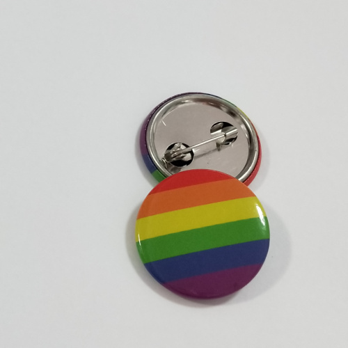 Custom Rainbow Metal Button Badge