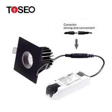 Modern Fire-Rated IP65 Dimmable Square Recessed Downlight - 11W