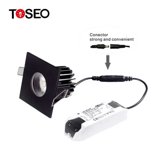 Modern Fire-Rated IP65 Dimmable Square Recessed Downlight - 11W