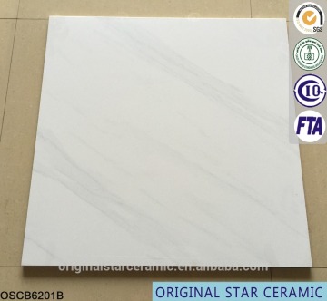 600x600 Homogeneous Super White Shiny Porcelain Floor Tile