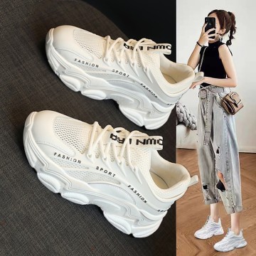 2025 Summer Breathable Mesh Women's Dad Sneakers
