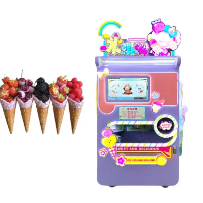 Automatic Commercial Fresh Fruits Vertical Gelato Hard Ice Cream Machine