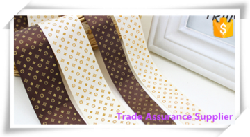 100% single-faced woven satin patterned polyester ribbon