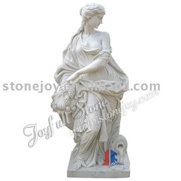 Life Size White Marble Lady Statues Sculpture