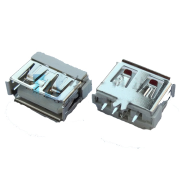 USB A Receptacle Straight Dip Short Body
