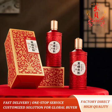 Красный тисненый премиум-класс Baijiu