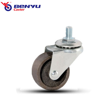 Swivel Stem Iron Caster and Wheel