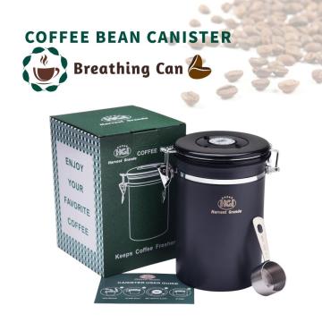 Contenedor de almacenamiento de café hermético de 22oz con cuchara