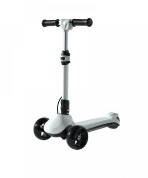 Children's electric foldable three wheel scooter