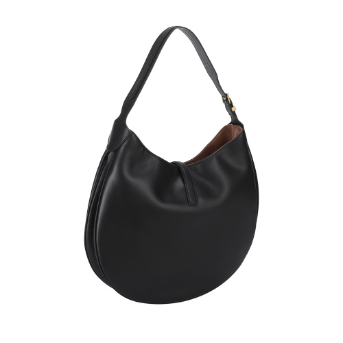 Trendy Large Genuine Leather Hobo Shoulder Bag