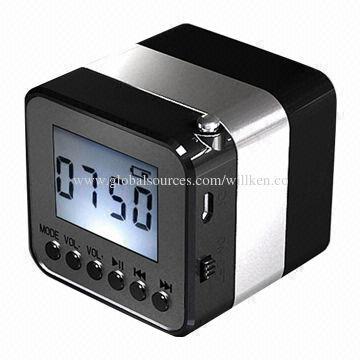 Bluetooth Alarm Clock Speaker with LCD, Supports Mobile Phone Handsfree Function, TF