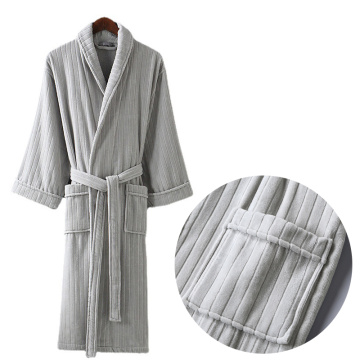 Customized Soft Velvet Cotton Hotel Home Bathrobe