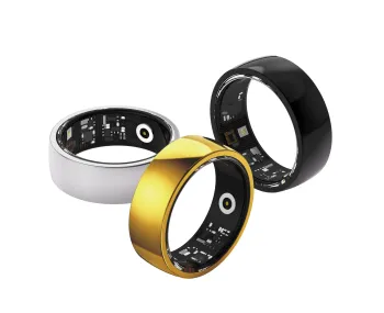 Stainless Steel Smart Ring with BT Connectivity, Heart Rate Monitoring, and Exercise Modes for Men