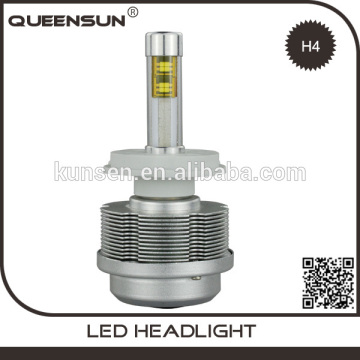 High quality 30W super bright led headlight bulb h4 with temperature sensor protection system