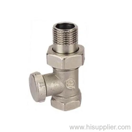 3/8''-3/4'' Brass Straight Radiator Valve, Ni Plating 