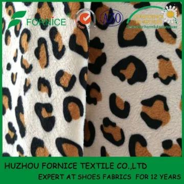 100 polyester for upholstery velboa animal print