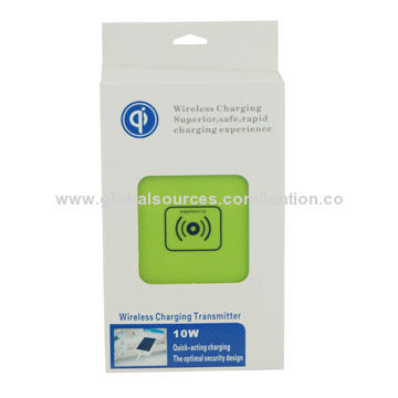 Multi-color Wireless Charger, Qi Standard, 5V DC/1.5A Input