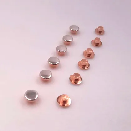Unique High-Quality Silver Alloy Bimetal Rivet Electrical Contacts