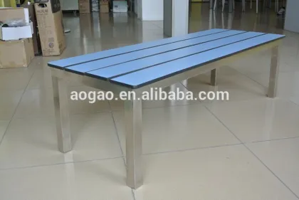 AOGAO solid phenolic board wood outdoor bench