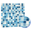 Nebulosa Buen línea Moonlight Blue Glass Azulejos