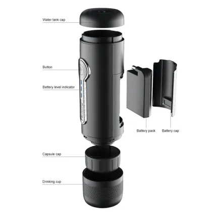  Portable Mini Espresso Handheld Coffee Maker for Home & Travel 