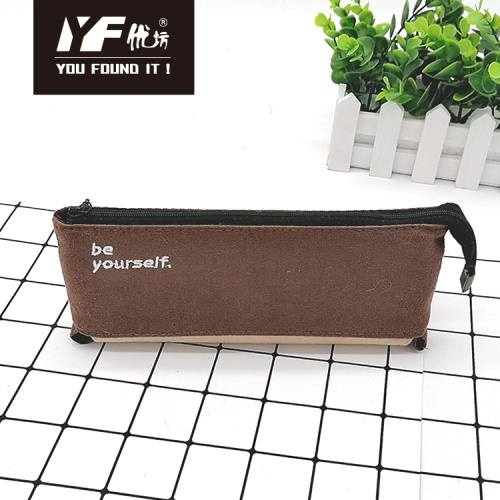 Canvas Pencil Case Custom creative cute canvas zipper pencil case Supplier