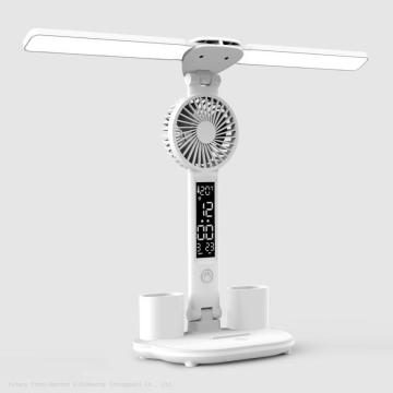 USB Rechargeable Desk Lamp with Fan - Hot Sale Eyesight Protection LED Lamp for Students
