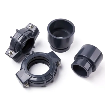 Industrial UPVC Grooved Pipe Coupling PN16 (Victaulic Style Rigid Joint, DN25-DN150)