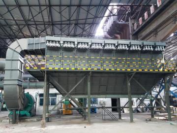 Industrial plastic fired board dust collector