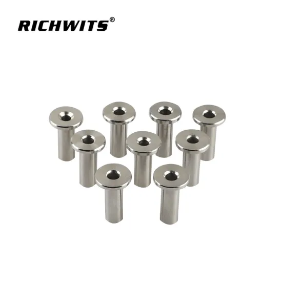 Wire Rope Cable Railing Adjustable stainless steel Protector Sleeve for Wood Post Stair Railing
