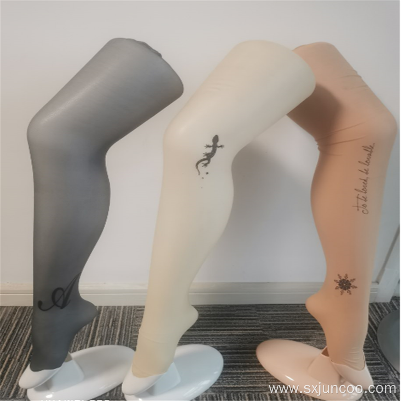 Breahable Slim Spandex Printing Women's Daily Long Socks