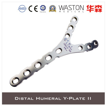 Distal Humeral Y-Plate II Made of Titanium or Stainless Steel (Ti/SS)