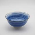 Set de cena de porcelana de cerámica de cerámica azul pintada a mano de lujo