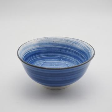 Dîner en porcelaine de mine de style en céramique bleu à la main de luxe ensemble de porcelaine