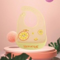 New type Soft Translucent Feeding Silicone Baby Bib