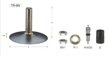 Tube Valves Motorcycle Rubber Covered Tube Valves