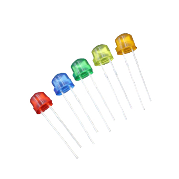 5mm LED Diffuse Diode - Red/Yellow/Blue/Orange/Green Straw Hat