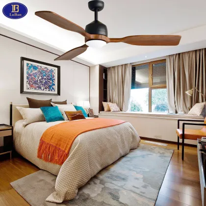 LuBan 52" Noiseless Ceiling Fan with LED Light