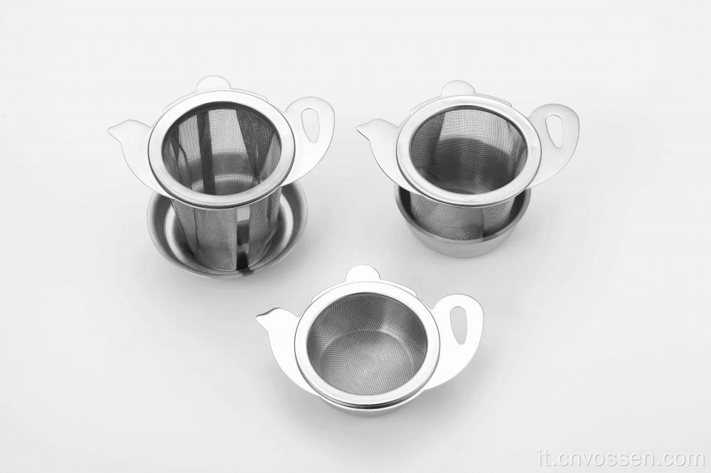 Infusore per tè a forma di tazza di teiera