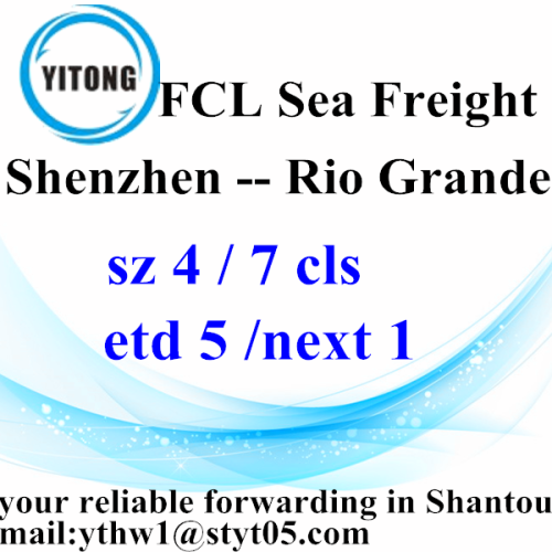 Shenzhen Sea Freight Serviços de transporte marítimo para Rio Grande