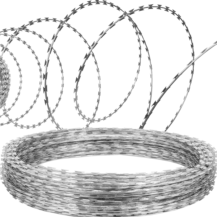 High tensile concertina wire for security and protection