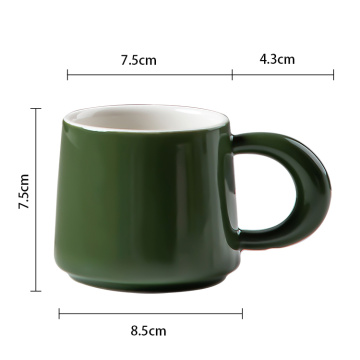 Taza de café de cerámica linda personalizada Taza de leche nórdica novedoso de porcelana té de té de té de regalo