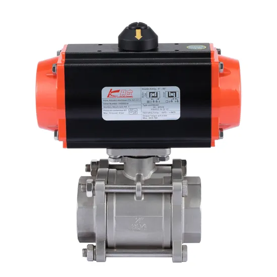 Stainless steel Pneumatic Thread Ball Valve