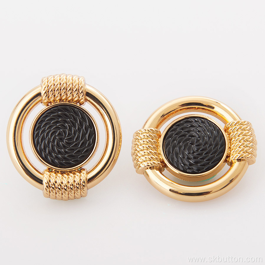 Fashion gold Shank Button For Overcoat