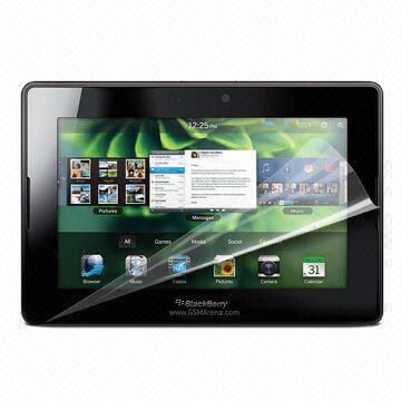 Transparent Screen Protector for BlackBerry 4G PlayBook HSPA, with Anti-scratch Clear PET Material