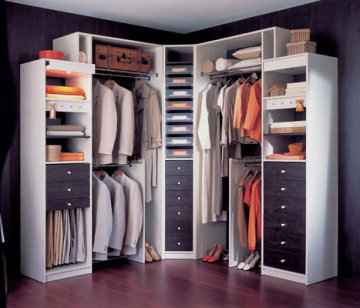 Open Shelf Corner Cabinet with Drawer