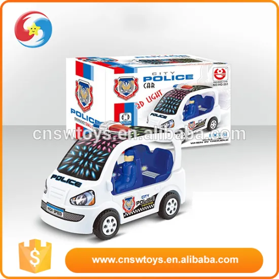 Children Christmas gift toys white music plastic B/O car toys